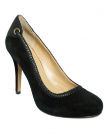 The name says it all: Essential pumps from Circa by Joan & David. Braided leather trim adds a touch of signature style for which you'll come to be known. The name says it all: Essential pumps from Circa by Joan & David. Braided leather trim adds a touch of signature style for which you'll come to be known.