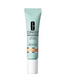 Medicated concealer helps clear and prevent blemishes. Gentle, soothing formula provides natural-looking coverage as blemishes heal. In three skin tone shades to wear alone, under makeup or for touchups. Plus, a green tint to visually correct redness. Oil free. Medicated concealer helps clear and prevent blemishes. Gentle, soothing formula provides natural-looking coverage as blemishes heal. In three skin tone shades to wear alone, under makeup or for touchups. Plus, a green tint to visually correct redness. Oil free.
