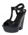 Turning heads? You were cut out for the job with the Babe platform sandals by Vince Camuto. Six inches of stacked wood give you a leg up on the competition.