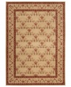 Outfit your home in old-world elegance. A wonderfully ornamental European-inspired motif with vines and blossoms gives this hand-carved wool rug a look of fine-tuned beauty. Soft and inviting in warm beige, the rug is an inspired choice for living areas and dining rooms.