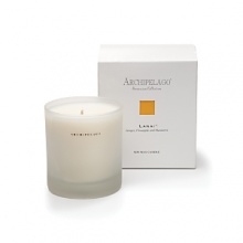 An intoxicating blend of ginger, pineapple and mandarin orange, the hand-poured Lanai Excursion soy candle evokes island serenity. Packaged in a gift set that includes a box of Archipelago matches, it makes a thoughtful present. An intoxicating blend of ginger, pineapple and mandarin orange, the hand-poured Lanai Excursion soy candle evokes island serenity. Packaged in a gift set that includes a box of Archipelago matches, it makes a thoughtful present.