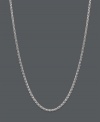Cross your heart. Worn long or short, this 14k white gold lariat-style wheat chain necklace shows your sweet side with a smooth heart pendant. Approximate length: 16 to 20 inches.