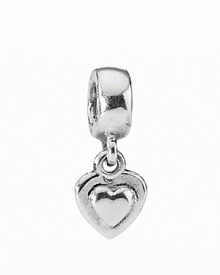 Add instant movement and life to your PANDORA bracelet with this dangling heart charm in sterling silver. Add instant movement and life to your PANDORA bracelet with this dangling heart charm in sterling silver.