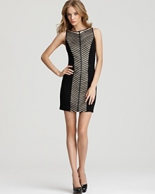 Cynthia Steffe Dress - Gisele Leather Trim Ponte Knit Cynthia Steffe Dress - Gisele Leather Trim Ponte Knit