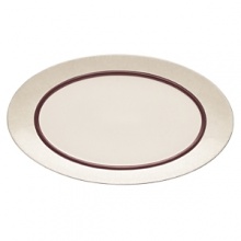 The crackled rim of this generous platter will provide the perfect frame for whatever you're serving. The platter also makes a great gift for any occasion. The crackled rim of this generous platter will provide the perfect frame for whatever you're serving. The platter also makes a great gift for any occasion.