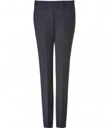 Channel classic sophistication with a modern twist by donning these slim-fit suit pants from Marc by Marc Jacobs - Flat front, belt loops, off-seam pockets, back welt pockets with button, slim leg with crease - Style with a patterned button down, a matching blazer, and suede ankle boots Channel classic sophistication with a modern twist by donning these slim-fit suit pants from Marc by Marc Jacobs - Flat front, belt loops, off-seam pockets, back welt pockets with button, slim leg with crease - Style with a patterned button down, a matching blazer, and suede ankle boots