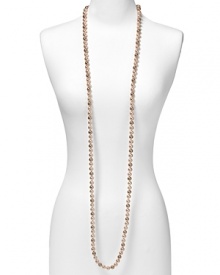 Carolee's jewels are in perfect step with fashion's love of statement baubles. Introduce a classic piece into your collection with this extra long pink pearl rope necklace, perfect for layering. Carolee's jewels are in perfect step with fashion's love of statement baubles. Introduce a classic piece into your collection with this extra long pink pearl rope necklace, perfect for layering.