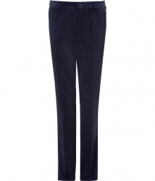 Channel the sophisticated side of the 1970s in these luxe corduroy trousers from Etro - Flat front, belt loops, off-seam pockets, back welt pockets with buttons, creasing at legs - Style with a matching blazer, a printed button down, and suede ankle boots Channel the sophisticated side of the 1970s in these luxe corduroy trousers from Etro - Flat front, belt loops, off-seam pockets, back welt pockets with buttons, creasing at legs - Style with a matching blazer, a printed button down, and suede ankle boots