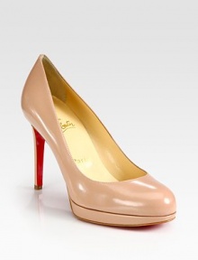 Leg-lengthening leather design with a skinny heel and slight platform. Self-covered heel, 4 (100mm)Stacked platform, ½ (15mm)Compares to a 3½ heel (90mm)Leather upperLeather liningSignature red leather solePadded insoleMade in ItalyOUR FIT MODEL RECOMMENDS ordering one size up as this style runs small. Leg-lengthening leather design with a skinny heel and slight platform. Self-covered heel, 4 (100mm)Stacked platform, ½ (15mm)Compares to a 3½ heel (90mm)Leather upperLeather liningSignature red leather solePadded insoleMade in ItalyOUR FIT MODEL RECOMMENDS ordering one size up as this style runs small.