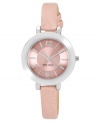 The lovely look of pink adorns this ladylike watch from Nine West.
