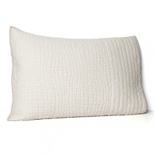 Cozy and luxurious, this Donna Karan sham boasts an irregular stitch pattern for that heirloom, handcrafted look. Cozy and luxurious, this Donna Karan sham boasts an irregular stitch pattern for that heirloom, handcrafted look.