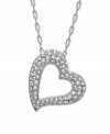 What's not to love about Swarovski's memory floating heart crystal pendant necklace? Whether you wear it to work or on weekends, you'll be sure to shine! Made in silver tone mixed metal. Approximate length: 15 inches. Approximate drop: 1 inch.