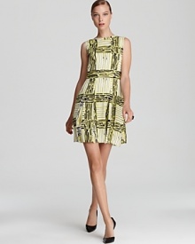 Ladylike yet youthful, this DIANE von FURSTENBERG dress is tailored in a prim silhouette and printed with a sunny abstract print. Ladylike yet youthful, this DIANE von FURSTENBERG dress is tailored in a prim silhouette and printed with a sunny abstract print.