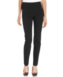 Alfani's slim-fitting pants are a wardrobe staple, designed in chic simplicity and priced just as attractively! Alfani's slim-fitting pants are a wardrobe staple, designed in chic simplicity and priced just as attractively!