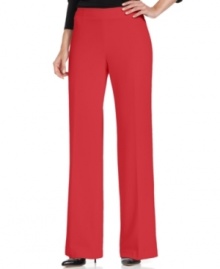 Ellen Tracy's wide-leg pants add sophistication to any wardrobe. Dress them up for work with a blazer, or wear them to dinner with a chic blouse. Ellen Tracy's wide-leg pants add sophistication to any wardrobe. Dress them up for work with a blazer, or wear them to dinner with a chic blouse.