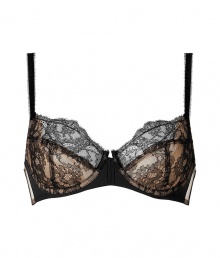 Stylish bra made ..of fine, black synthetic - Luxurious bra in a lace look - With nude-colored soft cups for a dream d?collet? - With narrow, adjustable straps - Best when you want to set off a wide neckline - Perfect, snug fit - Looks sexy AND elegant at the same time - Goes under all dark, not too tight outfits Stylish bra made ..of fine, black synthetic - Luxurious bra in a lace look - With nude-colored soft cups for a dream d?collet? - With narrow, adjustable straps - Best when you want to set off a wide neckline - Perfect, snug fit - Looks sexy AND elegant at the same time - Goes under all dark, not too tight outfits