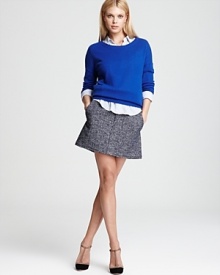 Cut with the ease of your favorite sweatshirt, this cashmere Magaschoni tunic lends itself to layering with a slouchy, effortless silhouette. Cut with the ease of your favorite sweatshirt, this cashmere Magaschoni tunic lends itself to layering with a slouchy, effortless silhouette.