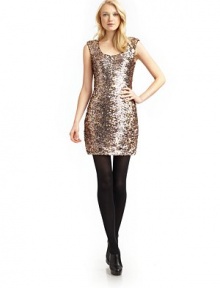 THE LOOKSleevelessAllover sequined embellishmentKeyhole back with hook-and-eye closureTHE FITAbout 34 from shoulder to hemTHE MATERIAL80% polyester/20% nylonFully linedCARE & ORIGINSpot cleanImportedModel shown is 5'10 (177cm) wearing US size 4. THE LOOKSleevelessAllover sequined embellishmentKeyhole back with hook-and-eye closureTHE FITAbout 34 from shoulder to hemTHE MATERIAL80% polyester/20% nylonFully linedCARE & ORIGINSpot cleanImportedModel shown is 5'10 (177cm) wearing US size 4.