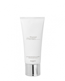 Faithful to the woody, fresh, musky scent of Voyage d'Hermès. Unctuous, easily absorbed texture that instantly soothes and softens the skin. Faithful to the woody, fresh, musky scent of Voyage d'Hermès. Unctuous, easily absorbed texture that instantly soothes and softens the skin.