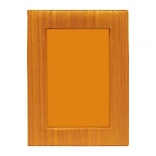 This elegantly earthy wood frame from Tizo features subtle texturing and a vibrant orange hue. This elegantly earthy wood frame from Tizo features subtle texturing and a vibrant orange hue.