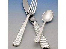This sleek, sterling silver pattern with elegant fluting provides a timeless elegance sure enhance any tabletop. This sleek, sterling silver pattern with elegant fluting provides a timeless elegance sure enhance any tabletop.