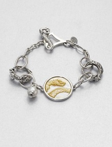 From the Naga Collection. This zodiac-inspired style from a socially and environmentally responsible brand features sterling silver dragons links, a lustrous pearl charm and a dragon embossed mother-of-pearl disc. Sterling silverCultured freshwater pearlMother-of-pearlLength, about 7.25Toggle closureImported From the Naga Collection. This zodiac-inspired style from a socially and environmentally responsible brand features sterling silver dragons links, a lustrous pearl charm and a dragon embossed mother-of-pearl disc. Sterling silverCultured freshwater pearlMother-of-pearlLength, about 7.25Toggle closureImported