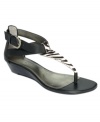 Complete with contrasting vamp strap, the Pippop sandals by Bandolino add intrigue when the weather's warm.