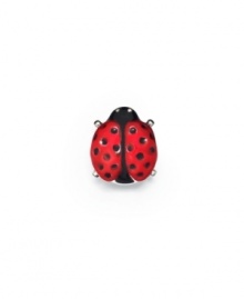 Let this adorable ladybug be your good luck charm, in sterling silver with brilliant red enamel wings. Donatella is a playful collection of charm bracelets and necklaces that can be personalized to suit your style! Available exclusively at Macy's. Let this adorable ladybug be your good luck charm, in sterling silver with brilliant red enamel wings. Donatella is a playful collection of charm bracelets and necklaces that can be personalized to suit your style! Available exclusively at Macy's.