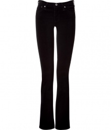 Stylish pants in black stretch corduroy - From the American trend label Adriano Golschmied - With a low rise. leg cut: skinny with a slight bootcut - Super sexy, yet casual, too - Wear with a business blouse and blazer or a white cashmere pullover and pumps Stylish pants in black stretch corduroy - From the American trend label Adriano Golschmied - With a low rise. leg cut: skinny with a slight bootcut - Super sexy, yet casual, too - Wear with a business blouse and blazer or a white cashmere pullover and pumps