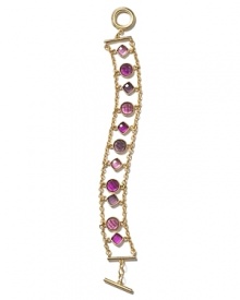 Make statement jewelry your signature with Lauren by Ralph Lauren's multi-chain bracelet. With faceted stones, this accessory adds glamour to simple looks. Make statement jewelry your signature with Lauren by Ralph Lauren's multi-chain bracelet. With faceted stones, this accessory adds glamour to simple looks.