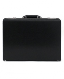 This classic commuter briefcase by Kenneth Cole Reaction makes an impression wherever it goes with its distinguished matte-black finish and distinctive matte-nickel hardware. Limited lifetime warranty. This classic commuter briefcase by Kenneth Cole Reaction makes an impression wherever it goes with its distinguished matte-black finish and distinctive matte-nickel hardware. Limited lifetime warranty.