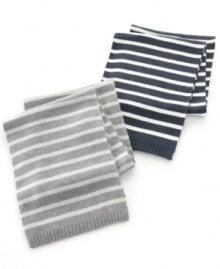 Suit up in the season's best stripes with the nautical-inspired feel of this super-soft scarf from Nautica. Suit up in the season's best stripes with the nautical-inspired feel of this super-soft scarf from Nautica.