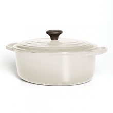 For nearly a century, Le Creuset has handcrafted enameled cast iron cookware of superlative quality, durability and versatility. A cooking staple, the oval French oven offers exceptional heat distribution and retention for unsurpassed broiling, braising, slow cooking and sautéing and its size easily accommodates large roasts and poultry. For nearly a century, Le Creuset has handcrafted enameled cast iron cookware of superlative quality, durability and versatility. A cooking staple, the oval French oven offers exceptional heat distribution and retention for unsurpassed broiling, braising, slow cooking and sautéing and its size easily accommodates large roasts and poultry.