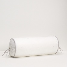 Complementing your linens, these decorative pillows are the ultimate accessory. Featuring an embroidered pillow with the same full bow as seen on the duvet and shams. The solid pleated decorative pillow is accented by a pleated flange and the dot bolster is accented by silver embroidered dots on crisp white cotton. Complementing your linens, these decorative pillows are the ultimate accessory. Featuring an embroidered pillow with the same full bow as seen on the duvet and shams. The solid pleated decorative pillow is accented by a pleated flange and the dot bolster is accented by silver embroidered dots on crisp white cotton.