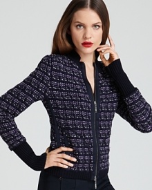 A modern approach to classic tweed, this Bloomingdale's Exclusive BASLER jacket flaunts sleek silver accents and oversized ribbed cuffs for the ultimate in urban attitude. Team with leather pants and send your style into overdrive. A modern approach to classic tweed, this Bloomingdale's Exclusive BASLER jacket flaunts sleek silver accents and oversized ribbed cuffs for the ultimate in urban attitude. Team with leather pants and send your style into overdrive.