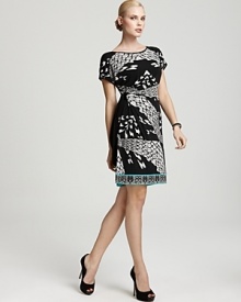Calvin Klein Printed Tuck Dress Calvin Klein Printed Tuck Dress