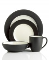 Make everyday meals a little more fun with a set of mix-and-match dinnerware and dishes from Noritake. Clean, modern shapes dressed in two contrasting hues-one glazed, one matte-create place settings with endless possibilities.