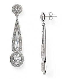 Few earrings are as hypnotic as this pair of linear drops from Lora Paolo. Not only does this style boast glitzy crystals, but they come cast in striking rhodium plate. Few earrings are as hypnotic as this pair of linear drops from Lora Paolo. Not only does this style boast glitzy crystals, but they come cast in striking rhodium plate.