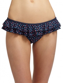 THE LOOKDitsy leaf printTiered ruffle topElastic waist and leg openingsTHE MATERIAL82% nylon/18% spandexFully linedCARE & ORIGINHand washImportedPlease note: Bikini top sold separately. THE LOOKDitsy leaf printTiered ruffle topElastic waist and leg openingsTHE MATERIAL82% nylon/18% spandexFully linedCARE & ORIGINHand washImportedPlease note: Bikini top sold separately.