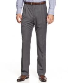 More than meets the eye. Classic style gets a modern touch with the corded striped detailing on these Perry Ellis dress pants. More than meets the eye. Classic style gets a modern touch with the corded striped detailing on these Perry Ellis dress pants.
