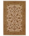 Vintage tones are arranged in a transitional floral motif upon this Cornwall area rug from Karastan's Bellingham collection, adding a perfect accent to classic and modern decors alike. Made in the USA of pure New Zealand wool.