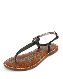 Simply chic, these leather thongs are destined to become a summer staple. Simply chic, these leather thongs are destined to become a summer staple.
