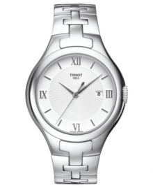 With alluring curves and timeless accents, this elegant watch from Tissot illustrates expert Swiss craftsmanship. With alluring curves and timeless accents, this elegant watch from Tissot illustrates expert Swiss craftsmanship.