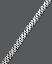 A not-so-simple chain adds an intricate layer to your look. Giani Benini's tulipano chain shines in a sterling silver setting. Approximate length: 7-1/4 inches. A not-so-simple chain adds an intricate layer to your look. Giani Benini's tulipano chain shines in a sterling silver setting. Approximate length: 7-1/4 inches.