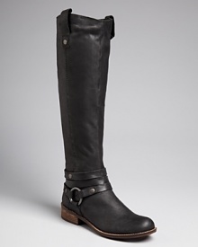 STEVEN BY STEVE MADDEN gets harness-happy with triple strap details at each ankle of this tall pair of boots. Slightly Western touches keep them right in step with the season. STEVEN BY STEVE MADDEN gets harness-happy with triple strap details at each ankle of this tall pair of boots. Slightly Western touches keep them right in step with the season.