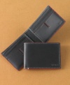 Avoid the back-pocket bulge and take just the essentials in this slim billfold wallet from Tumi.