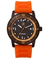 Liven up your casual look with this colorful sport watch from Izod.