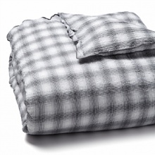 Vera Wang Crinkle Plaid King Duvet Cover Vera Wang Crinkle Plaid King Duvet Cover
