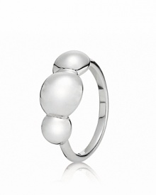 Bubbly and beautiful, this sterling silver ring from PANDORA enhances your stable of styles. Bubbly and beautiful, this sterling silver ring from PANDORA enhances your stable of styles.