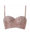 Bring luxe appeal to your everyday with this ultra-stylish bustier bra from It Brit designer Stella McCartney - Bustier style, balconette cups with underwire, adjustable straps, all-over floral design, d?colletage-enhancing - Perfect under any outfit or paired with matching panties for stylish lounging